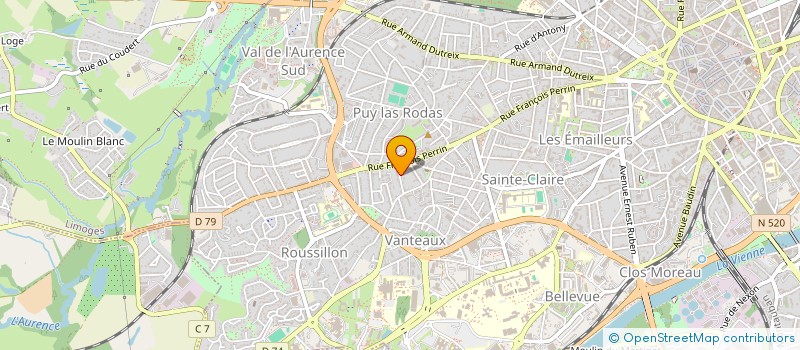 localisation de l'entreprise JTG NIORT à LIMOGES