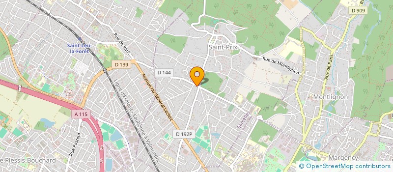 localisation de l'entreprise JTH IMMO à SAINT-PRIX