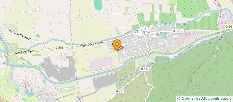 localisation de l'entreprise JTLEC  CHARLEVAL