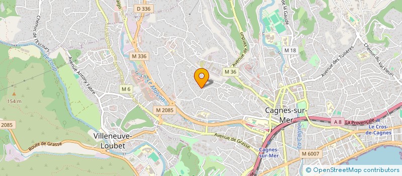 localisation de l'entreprise JTM à LE CANNET