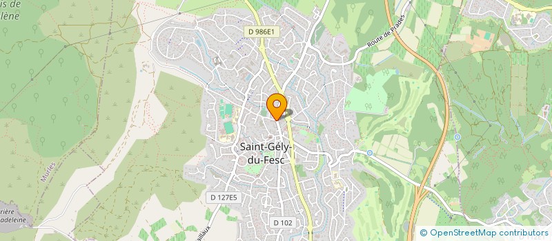 localisation de l'entreprise JTM à SAINT-GELY-DU-FESC