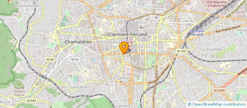 localisation de l'entreprise JTM à CLERMONT-FERRAND