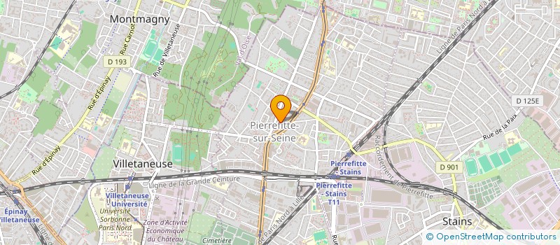 localisation de l'entreprise JTM à PIERREFITTE-SUR-SEINE
