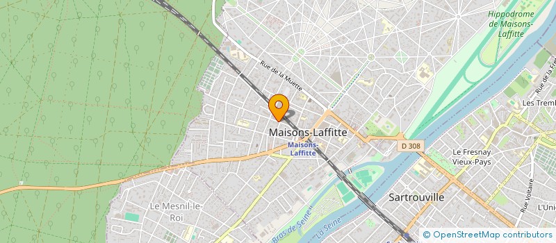 localisation de l'entreprise JTM COMMUNICATION  MAISONS-LAFFITTE