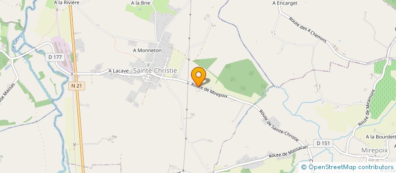 localisation de l'entreprise JTMB  SAINTE-CHRISTIE