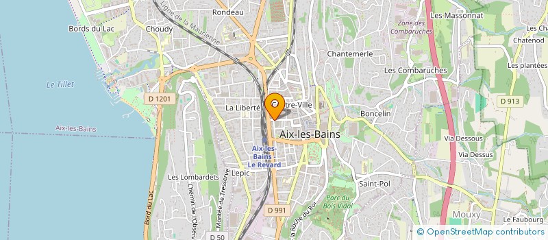 localisation de l'entreprise JTP AUTOMOBILE  AIX-LES-BAINS