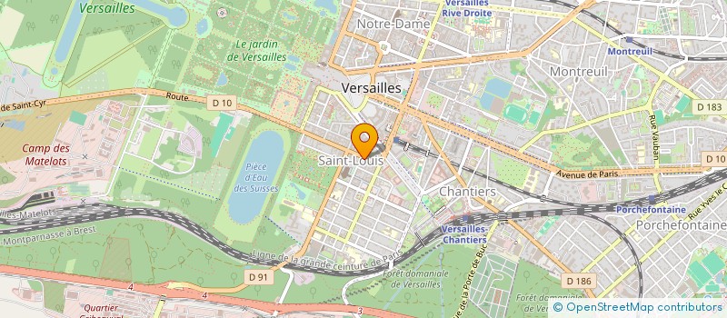 localisation de l'entreprise JTP CONSEIL à VERSAILLES
