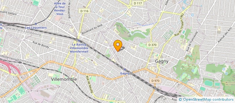 localisation de l'entreprise JTP SERRURIER à GAGNY