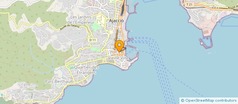 localisation de l'entreprise JTPCB  AJACCIO