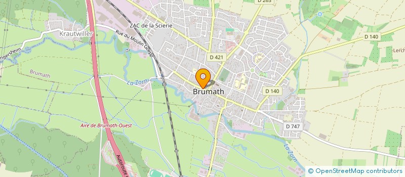 localisation de l'entreprise JTR 13  BRUMATH