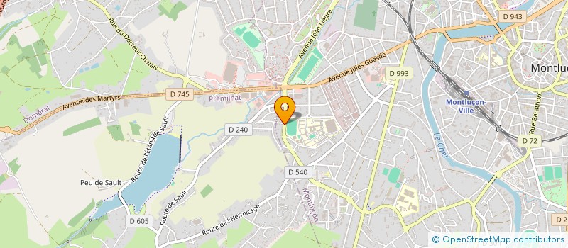 localisation de l'entreprise JTR IMMOBILIER à MONTLUCON