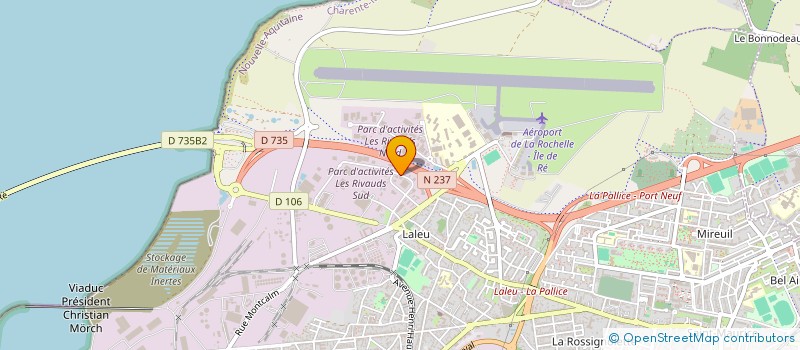 localisation de l'entreprise JTS à LA ROCHELLE
