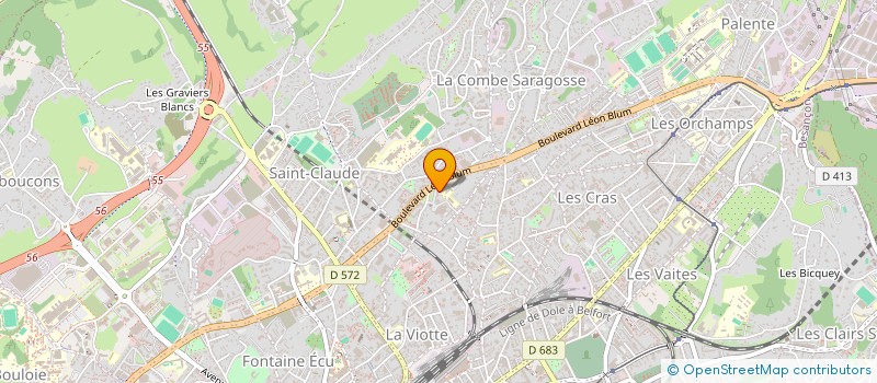 localisation de l'entreprise JTU HAPPY à BESANCON