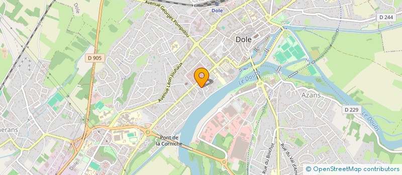 localisation de l'entreprise JU BRUNET à DOLE