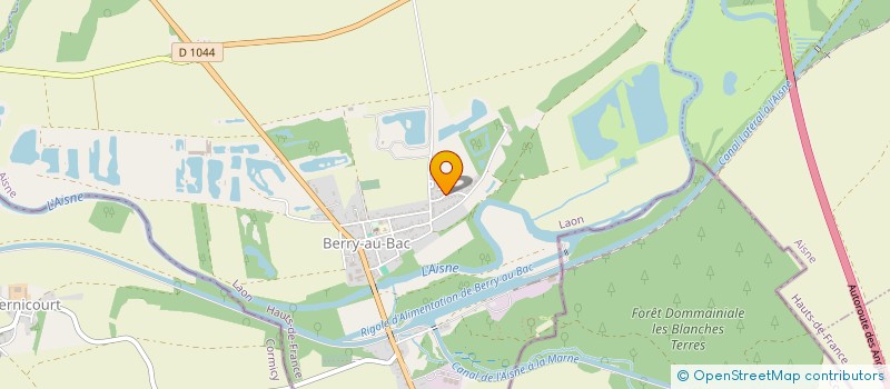 localisation de l'entreprise JU&CO NATUR'O PATTES  BERRY-AU-BAC