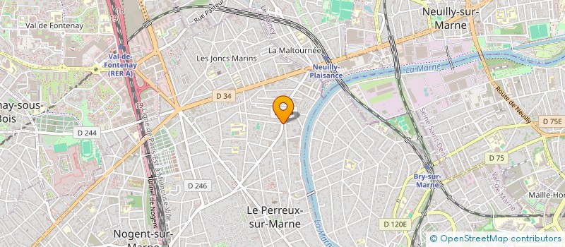 localisation de l'entreprise JU & COB à LE PERREUX-SUR-MARNE