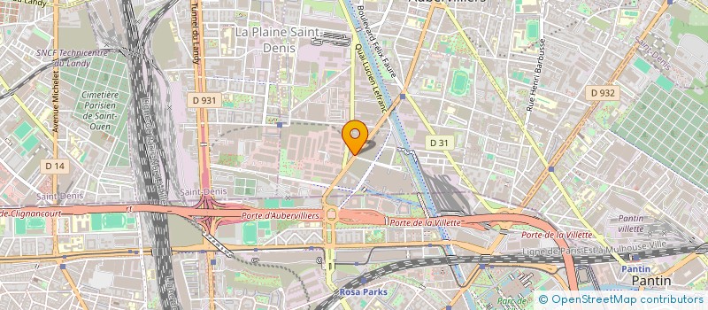 localisation de l'entreprise JU GROUP à AUBERVILLIERS