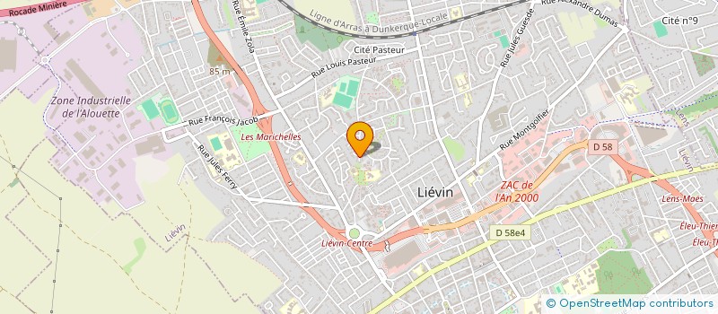 localisation de l'entreprise JU-JITSU LIEVINOIS  LIEVIN