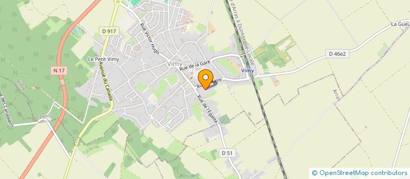 localisation de l'entreprise JU JITSU TRADITIONNEL VIMYNOIS  VIMY