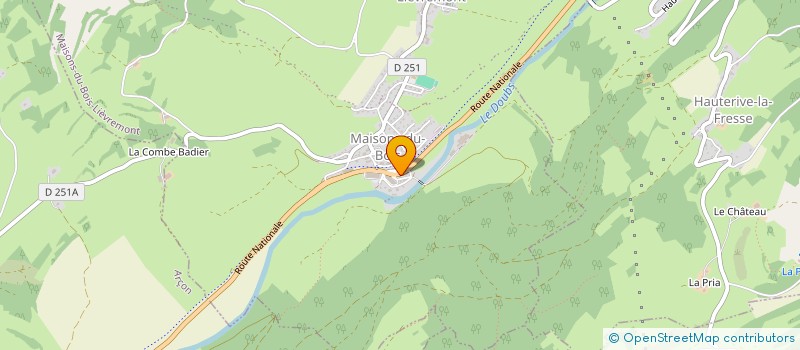 localisation de l'entreprise JU & JU  LABERGEMENT-SAINTE-MARIE