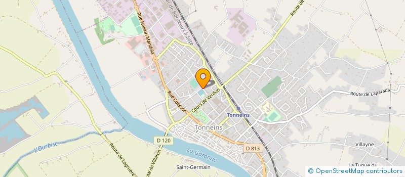 localisation de l'entreprise JU-JUTSU TRADITIONNEL TONNEINS  TONNEINS