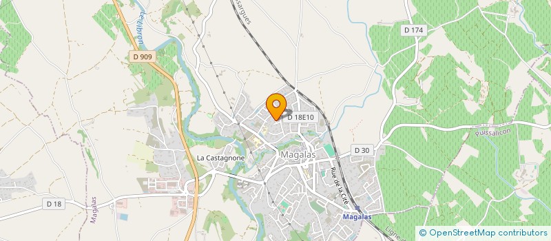 localisation de l'entreprise JU&MA  MAGALAS