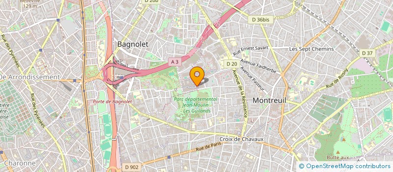 localisation de l'entreprise JU MODE à BAGNOLET