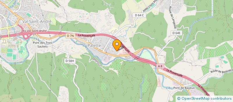 localisation de l'entreprise JU-PMD  LE THOLONET