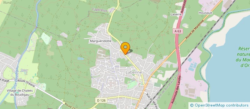 localisation de l'entreprise JU'S BOX  LABENNE