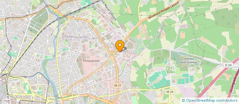 localisation de l'entreprise JUA à MONTPELLIER