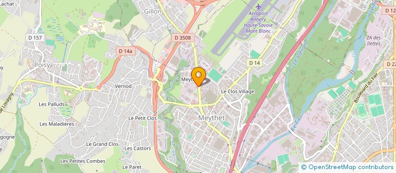 localisation de l'entreprise JUADVI 74 à ANNECY