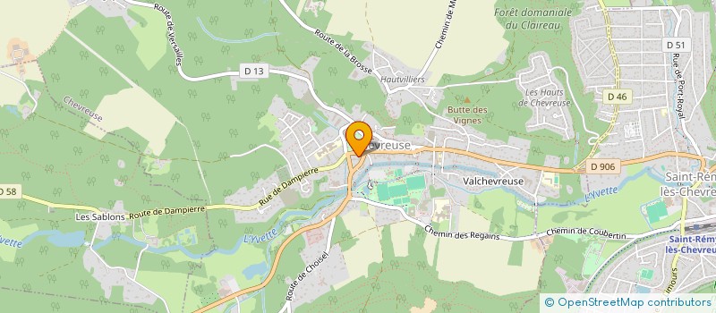 localisation de l'entreprise JUALCA  CHEVREUSE