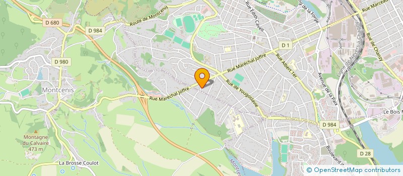 localisation de l'entreprise JUALELO à LE CREUSOT