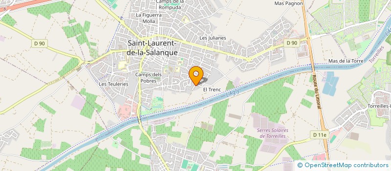 localisation de l'entreprise JUALFA  SAINT-LAURENT-DE-LA-SALANQUE