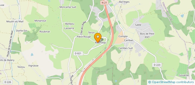 localisation de l'entreprise JUAN 2  PUJOLS