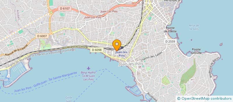 localisation de l'entreprise JUAN  ANTIBES