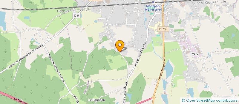 localisation de l'entreprise JUAN  MONTPON-MENESTEROL