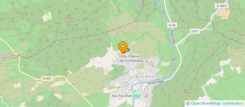 localisation de l'entreprise JUAN  BIZE-MINERVOIS