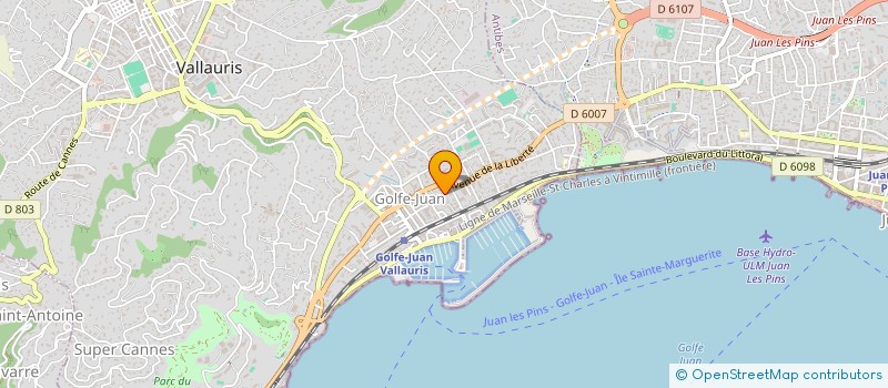 localisation de l'entreprise JUAN BEACH RESIDENCE à VALLAURIS