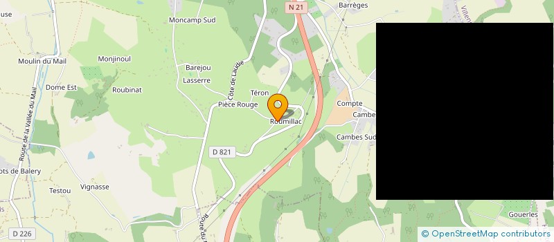 localisation de l'entreprise JUAN III  PUJOLS