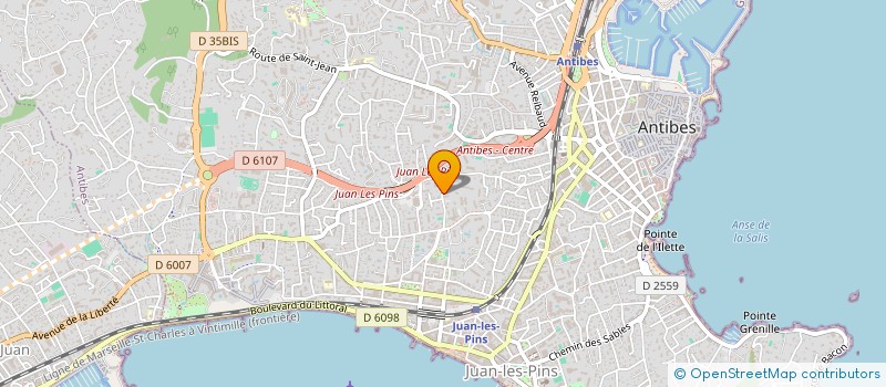 localisation de l'entreprise JUAN INFO SERVICES à CAGNES-SUR-MER