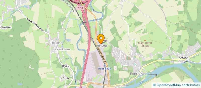 localisation de l'entreprise JUAN MARCOS  PONT-D'AIN