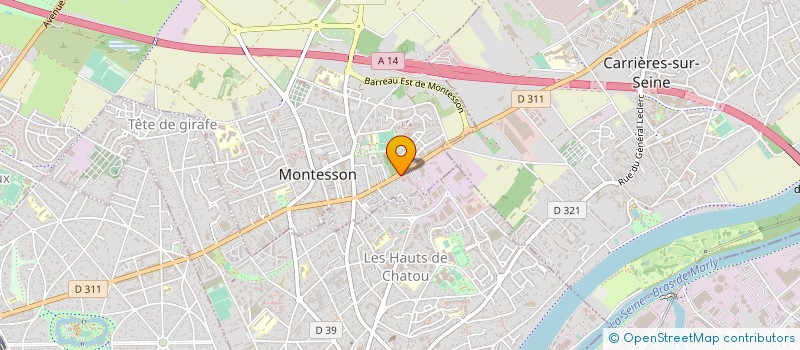 localisation de l'entreprise JUAN MOUSSE PRIMEURS à MONTESSON