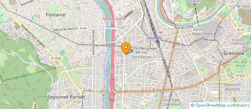 localisation de l'entreprise JUANAUR à GRENOBLE