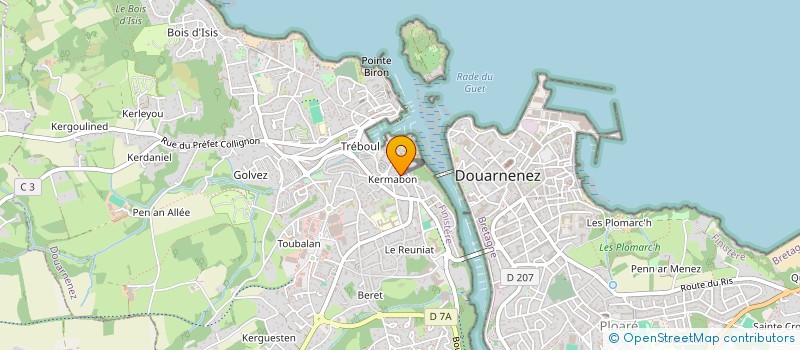localisation de l'entreprise JUASMA  DOUARNENEZ
