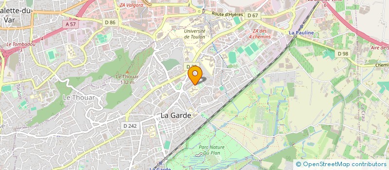 localisation de l'entreprise JUBA-ROMA  LA GARDE