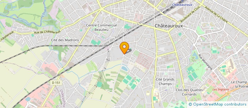 localisation de l'entreprise JUBADI à CHATEAUROUX
