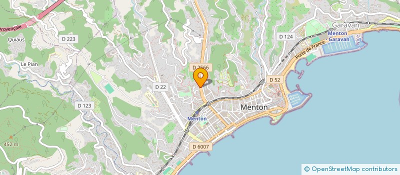 localisation de l'entreprise JUBAGO à MENTON