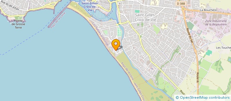localisation de l'entreprise JUBANE  SAINT-GILLES-CROIX-DE-VIE
