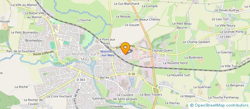 localisation de l'entreprise JUBAULT à MONTFORT-SUR-MEU